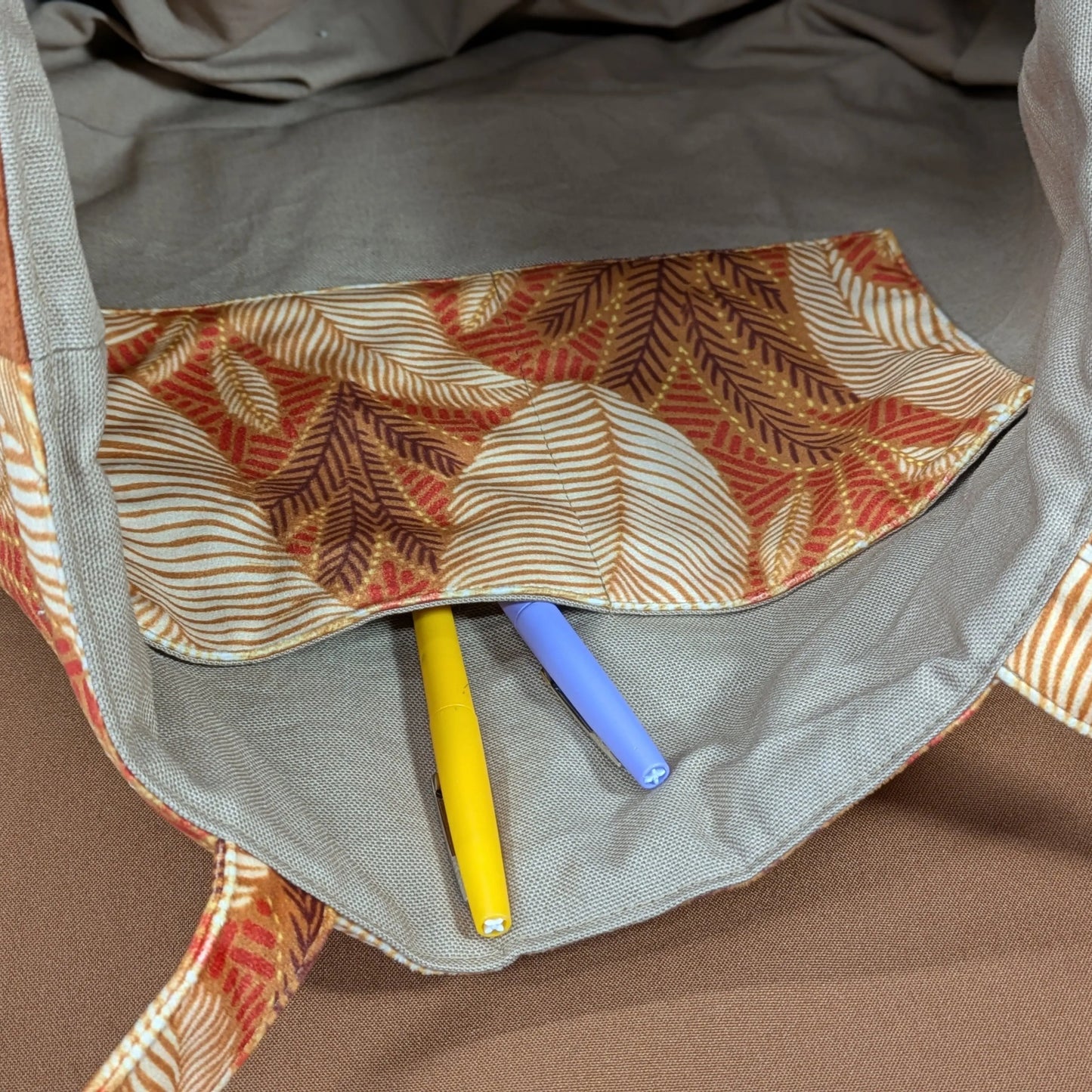 Sac cabas matelassé, tissu velours ras Sintra Po'fil