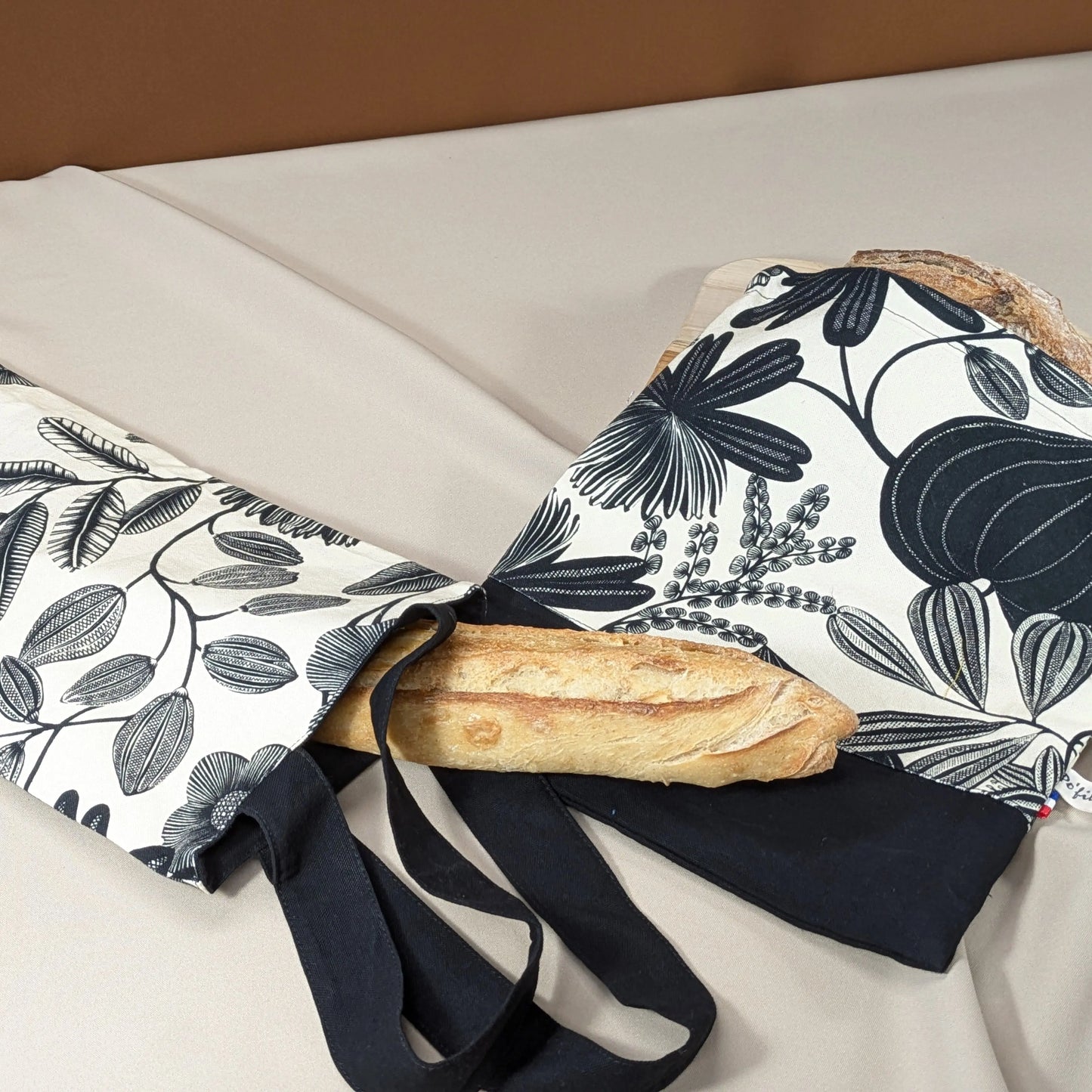 Sac à pain "format pain rond ou viennoiseries", Tissu Orphée Po'fil