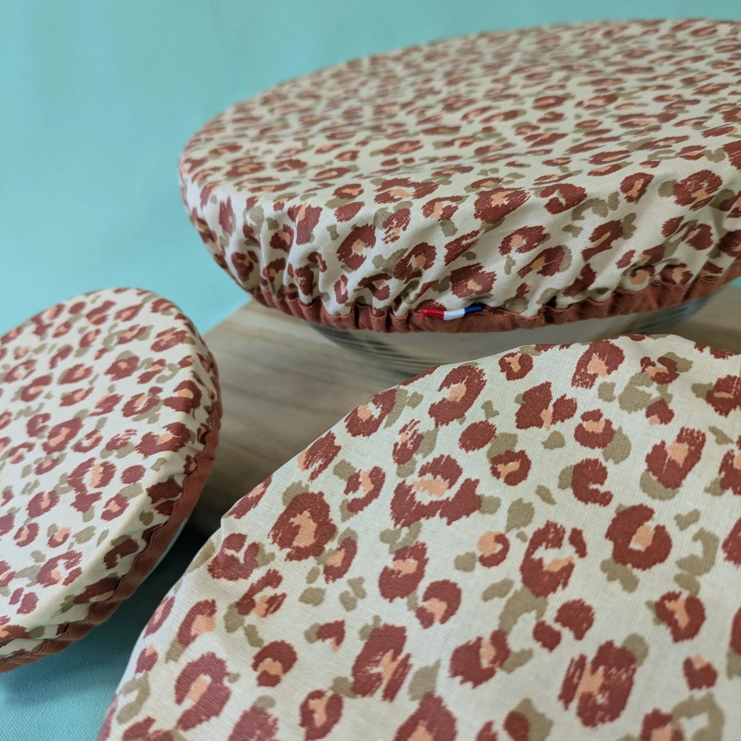 Charlotte à saladier, tissu Karli beige kaki Po'fil