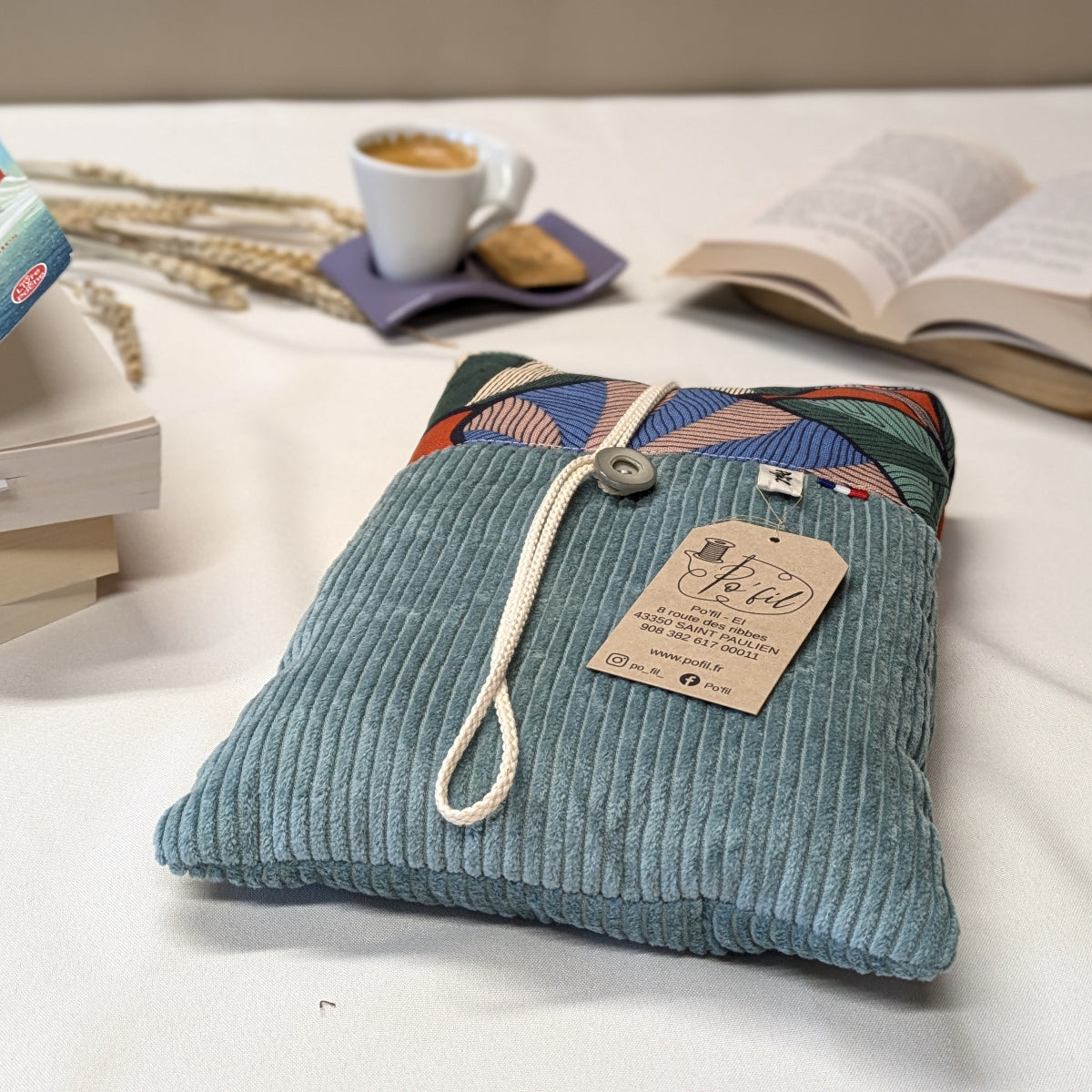 Pochette à livre molletonnée, pour protéger votre livre dans votre sac