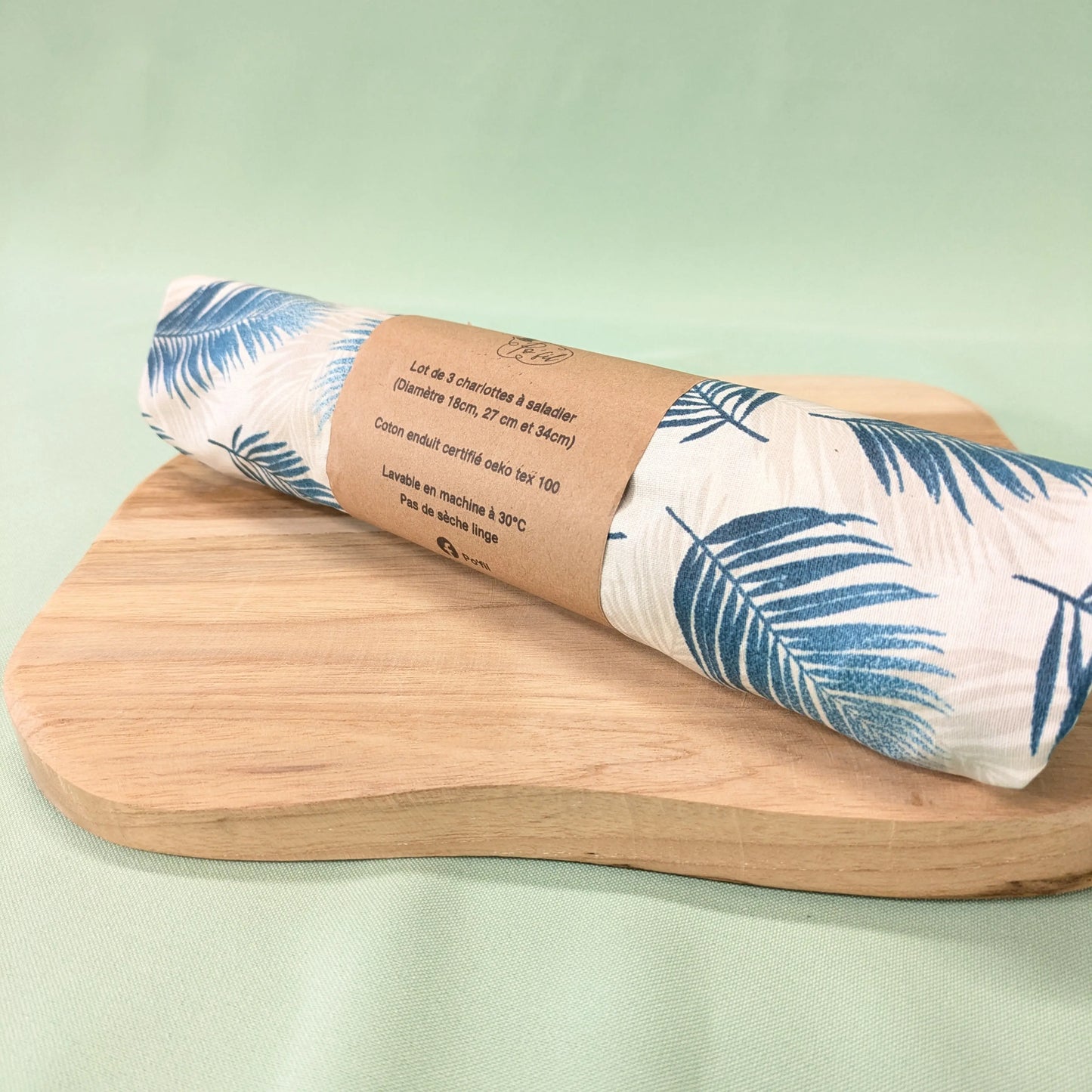 Charlotte à saladier, tissu Nasseau canard Po'fil