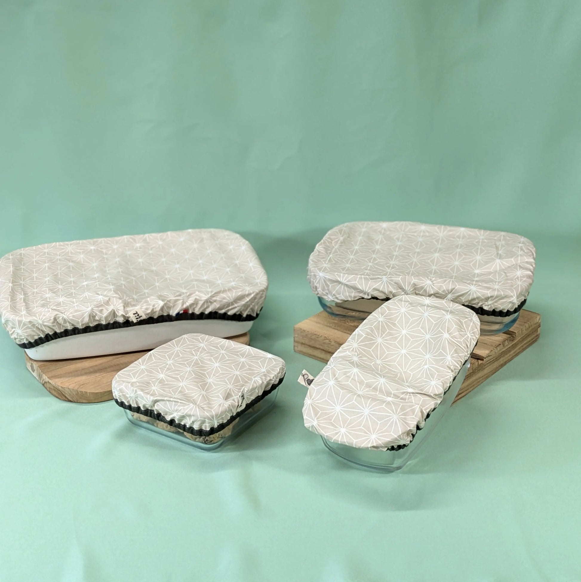 Couvre plat, tissu Graphique gris Po'fil