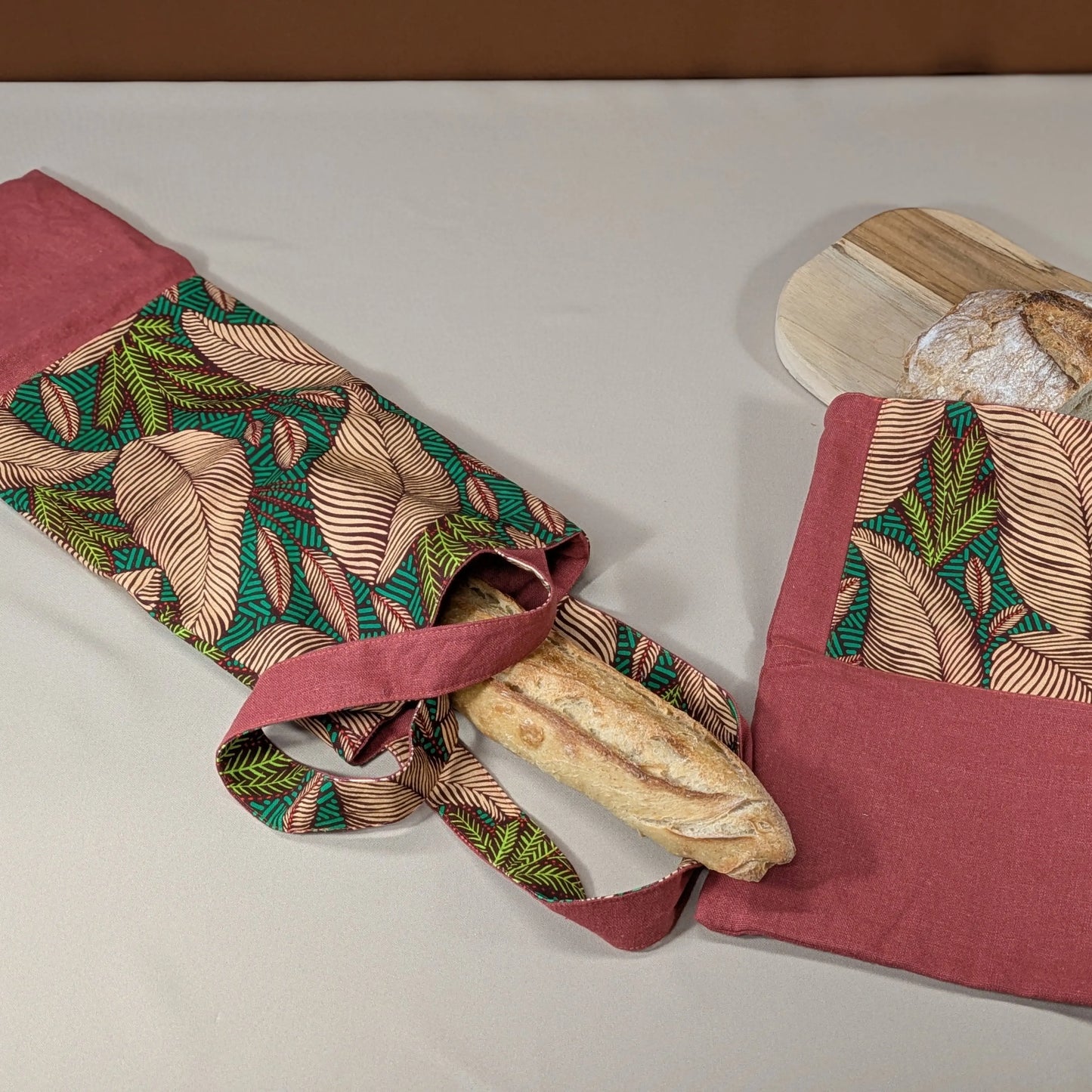 Sac à pain "format baguette", Tissu Sintra Po'fil