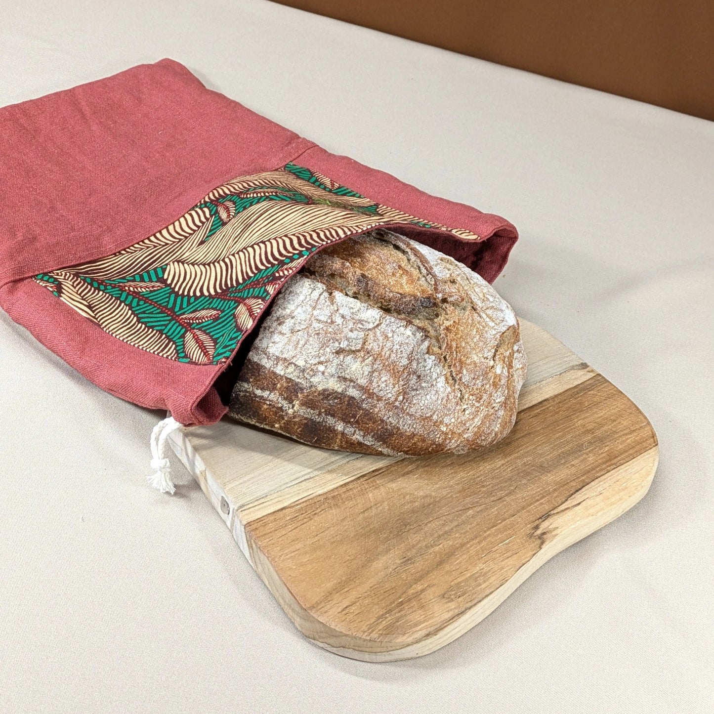 Sac à pain "format pain rond ou viennoiseries", Tissu Sintra Po'fil