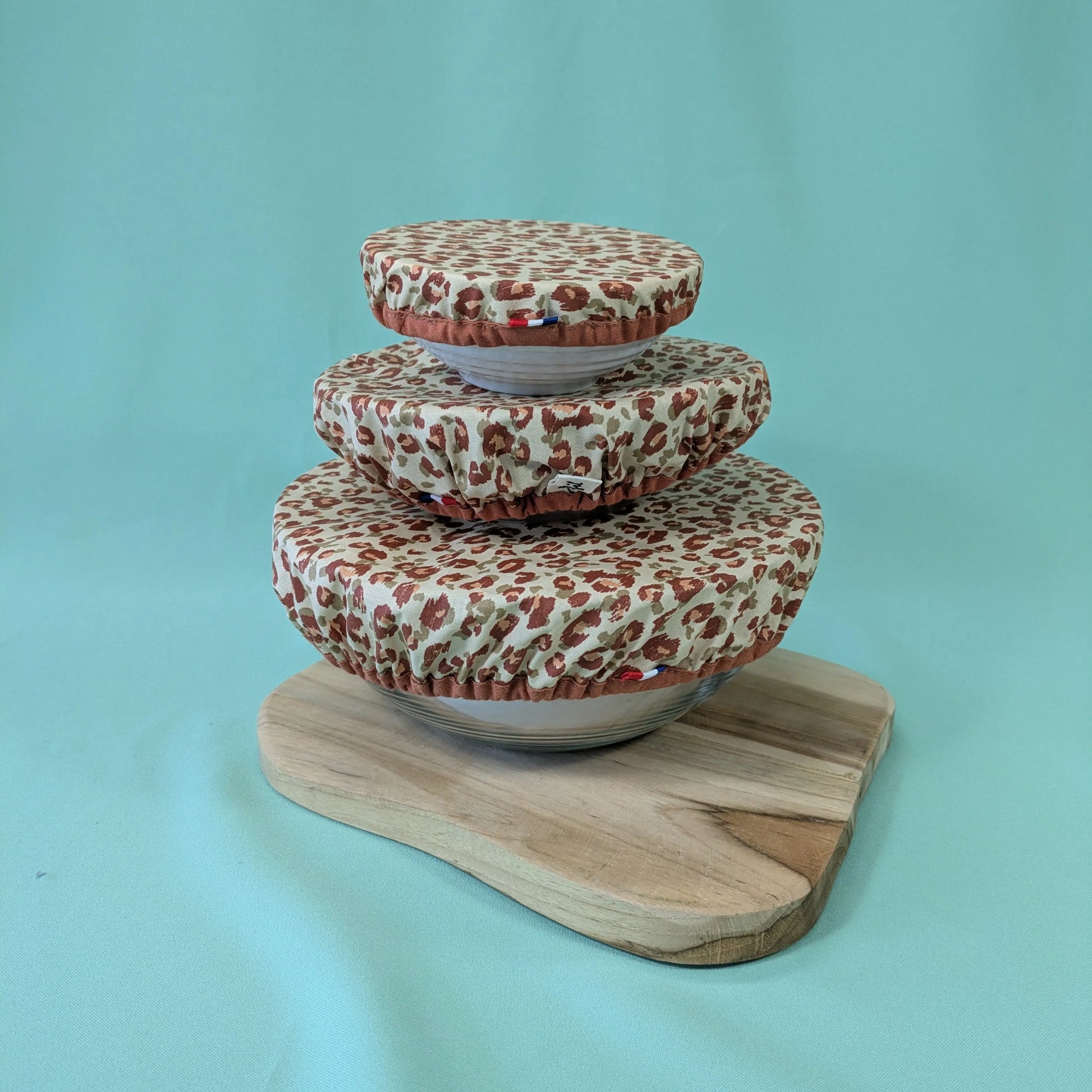 Charlotte à saladier, tissu Karli beige kaki Po'fil