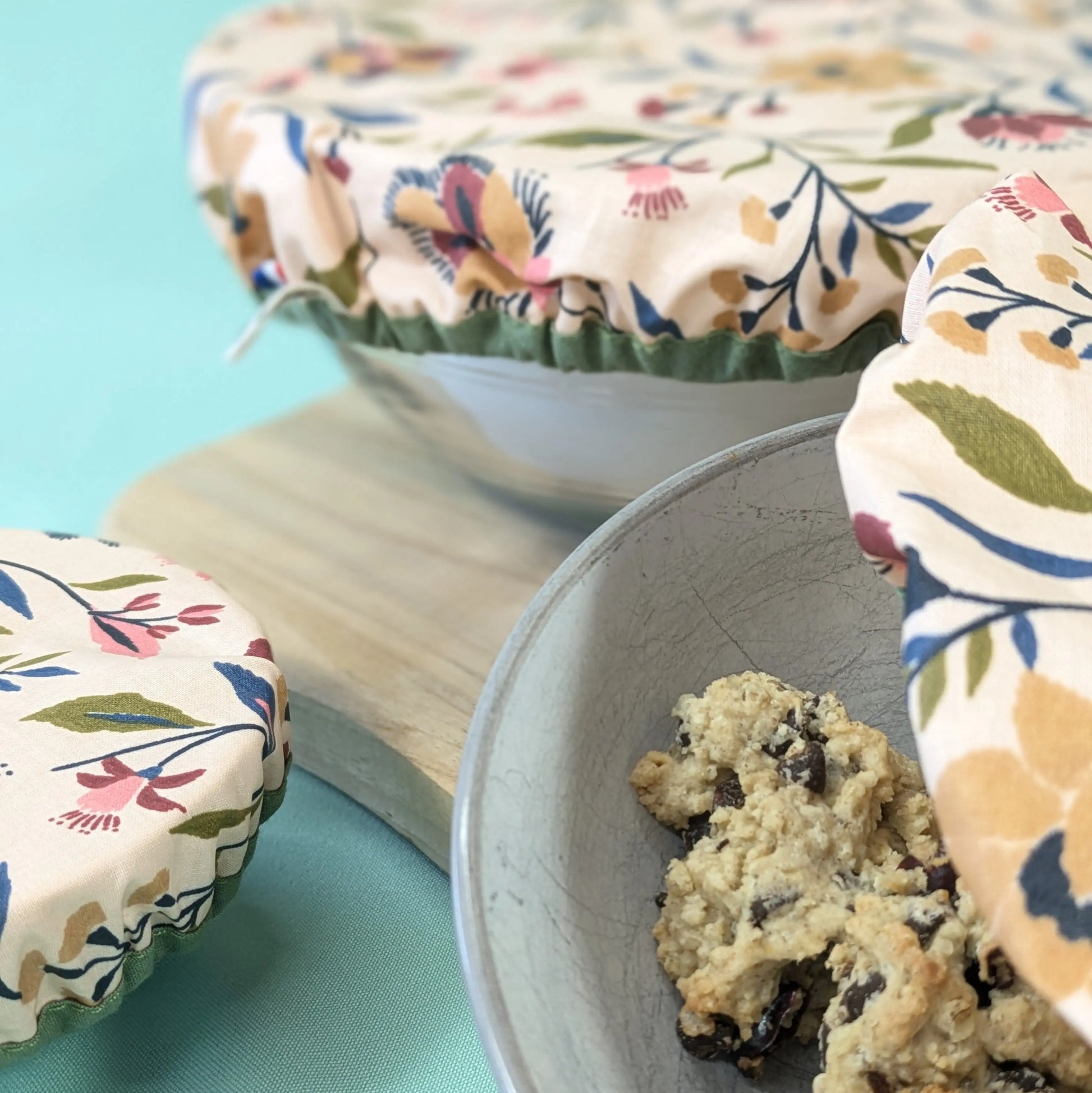 Charlotte à saladier, tissu Evelyne Po'fil