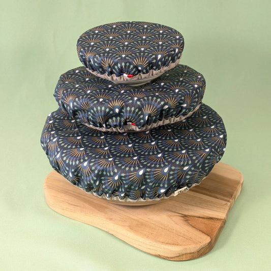 Charlotte à saladier, tissu Ginza minuit Po'fil