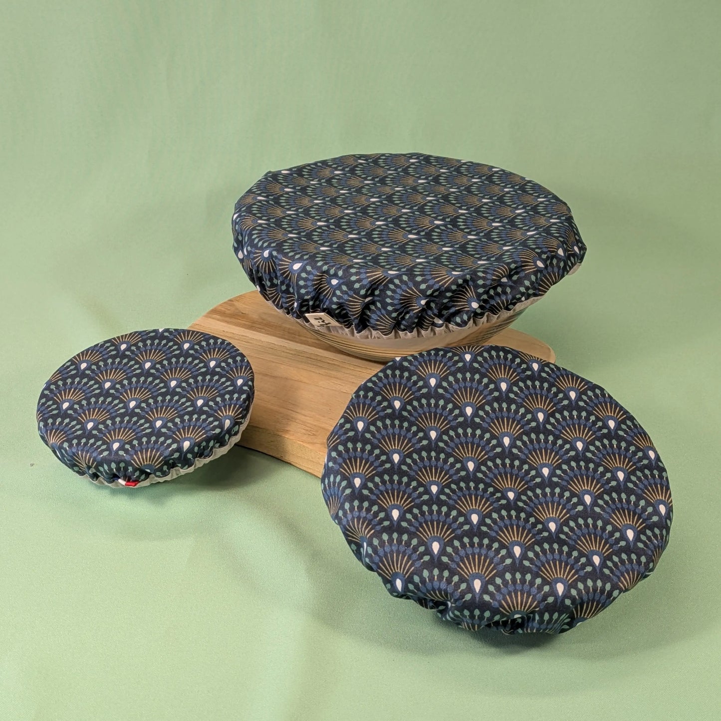 Charlotte à saladier, tissu Ginza minuit Po'fil