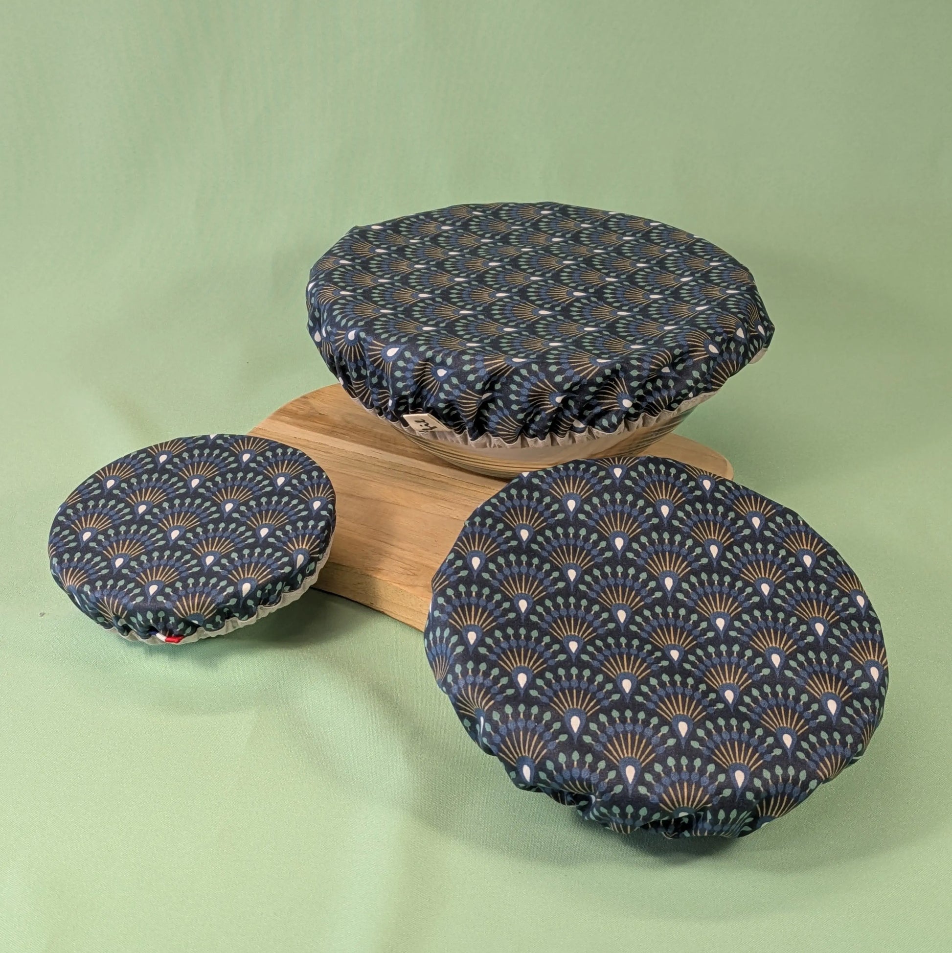 Charlotte à saladier, tissu Ginza minuit Po'fil