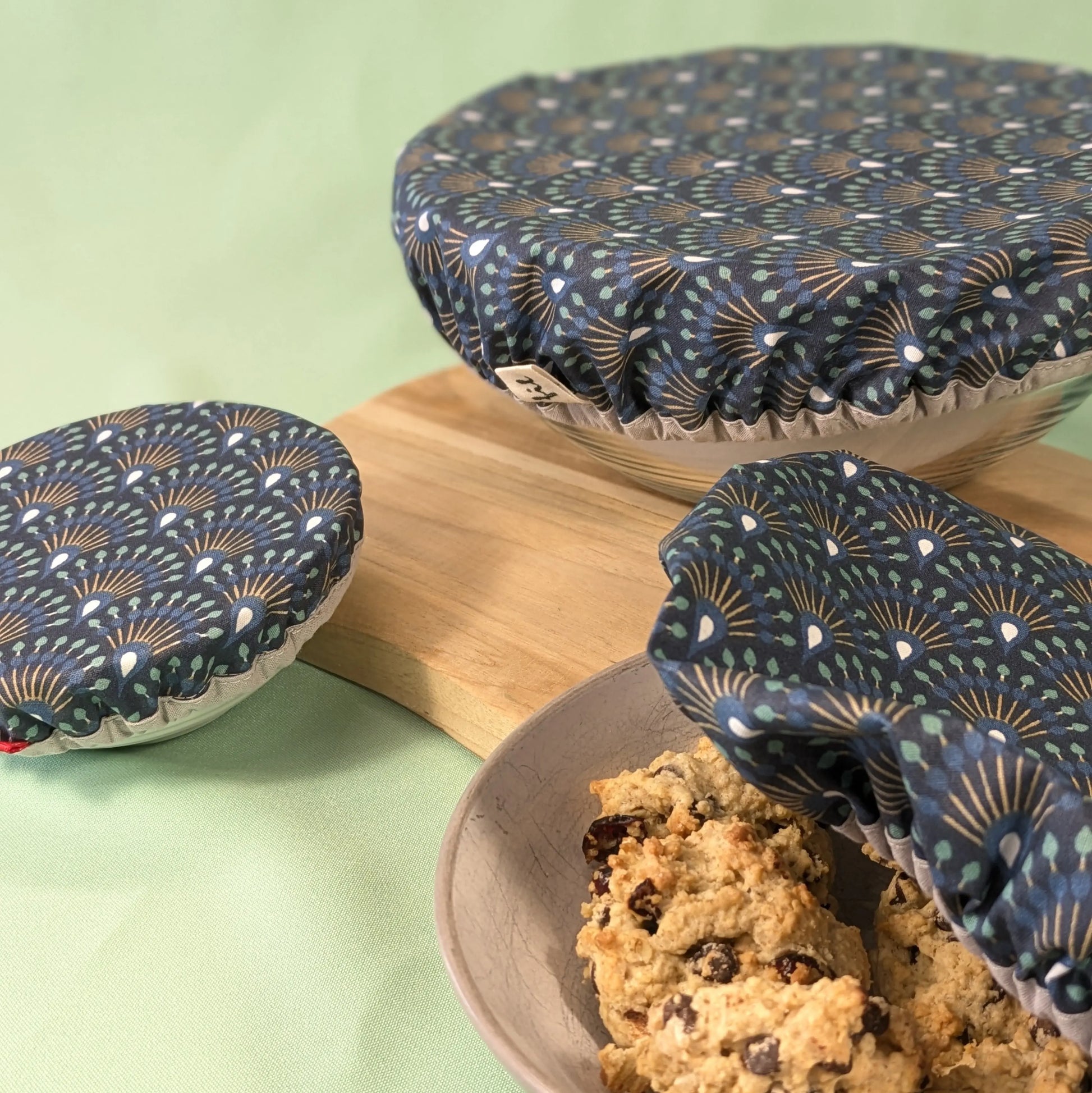 Charlotte à saladier, tissu Ginza minuit Po'fil