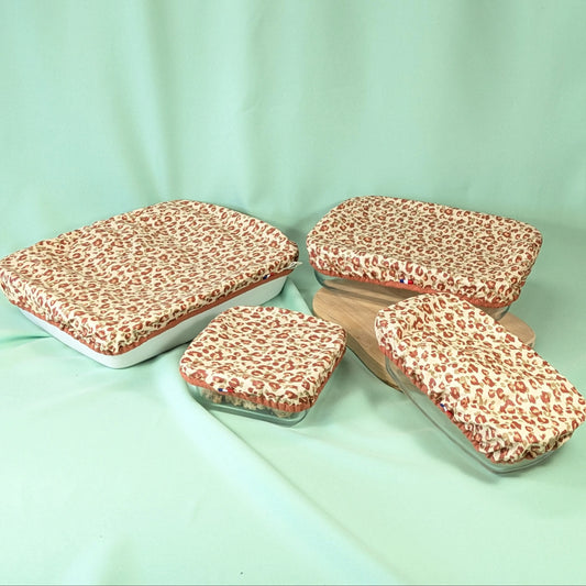 Couvre plat, tissu Karli beige kaki Po'fil