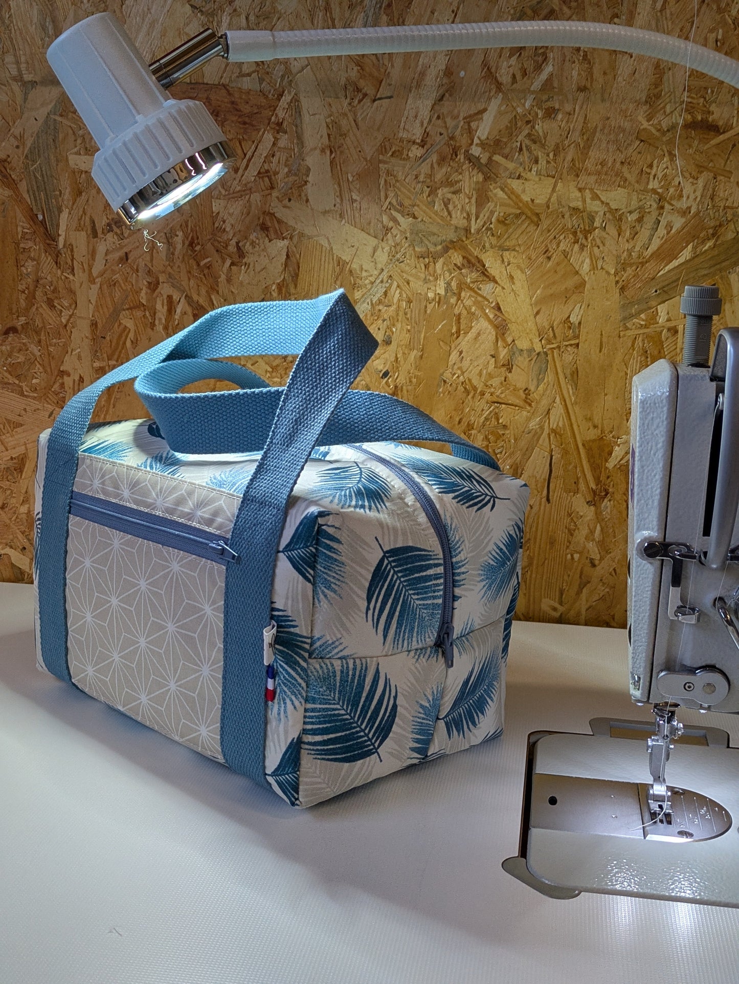 Lunch bag isotherme, tissu nasseau canard Po'fil